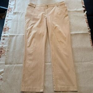 Lauren Ralph Lauren Dress Pants Womens 16W Beige Casual Career Slacks Comfy